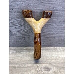 Handmade Natural Wood Slingshot – Custom Wooden Frame – Traditional Fork